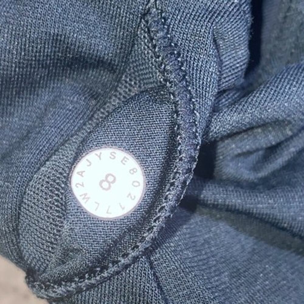 Lululemon Double Tap Bra II Size 8 Submarine Teal Black SUBM/BLk - Picture 4 of 5